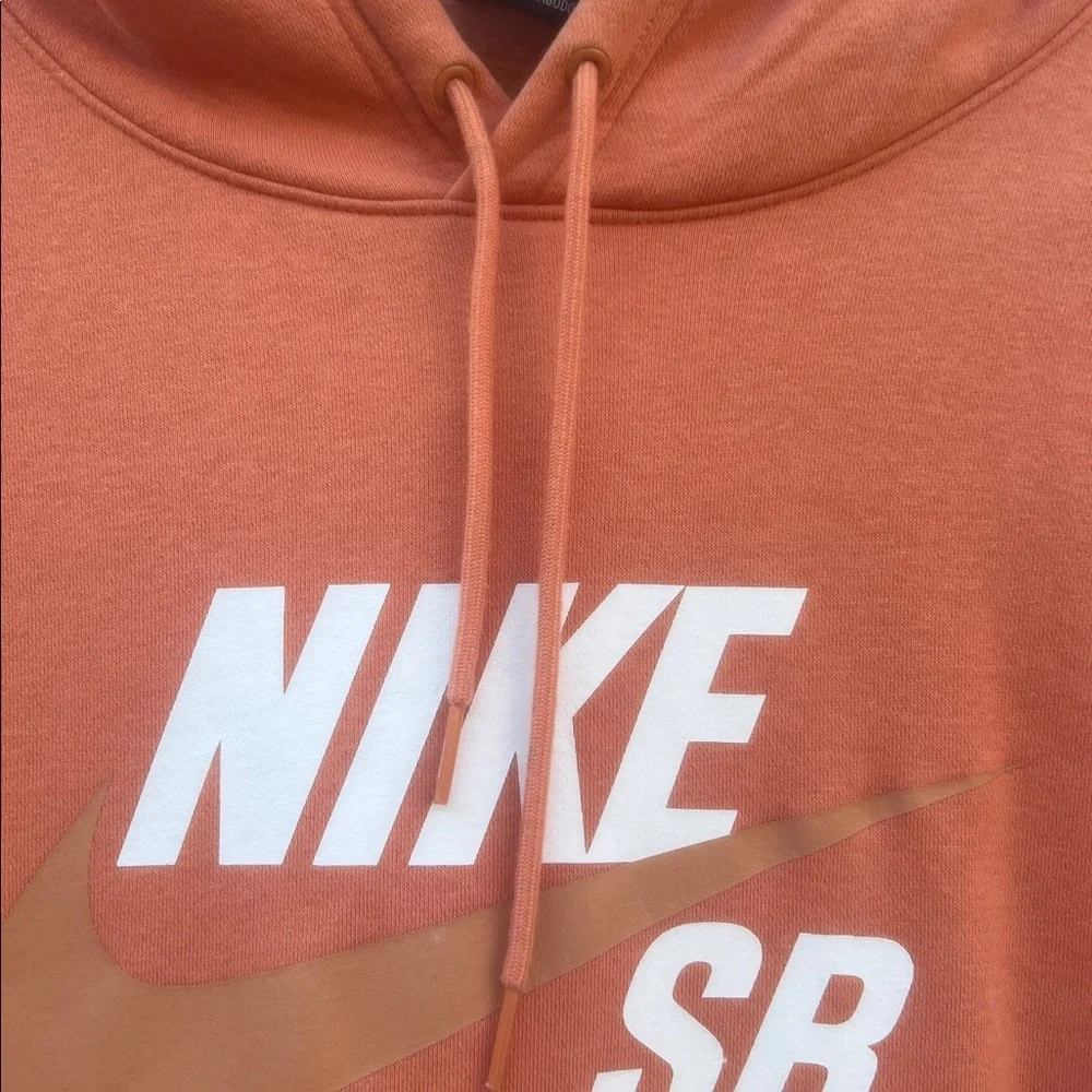 Nike SB Coral Orange Hoodie Sweatshirt Pullover Men's Size L